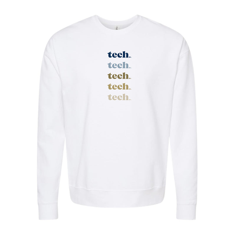 The Tech Repeat | White Sweatshirt