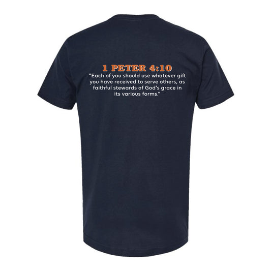The Temple Legacy Foundation Block | Navy Oversized Tee