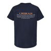 The Temple Legacy Foundation Block | Navy Oversized Youth Tee