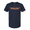 The Temple Legacy Foundation Block | Navy Oversized Tee