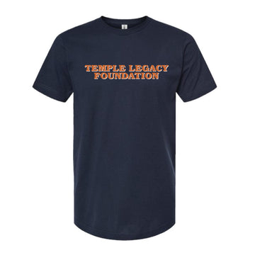 The Temple Legacy Foundation Block | Navy Oversized Tee