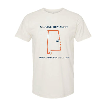 The Temple Legacy AU Location | Vintage White Oversized Tee