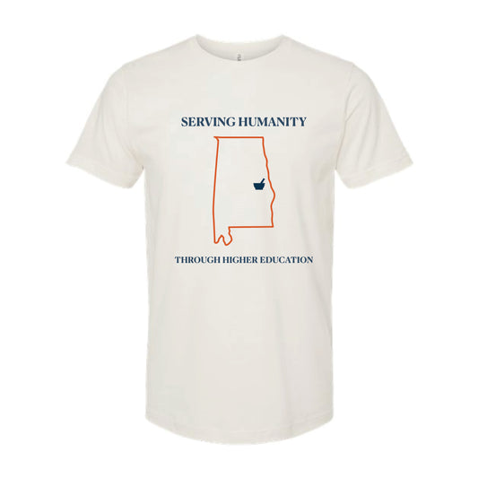 The Temple Legacy AU Location | Vintage White Oversized Tee
