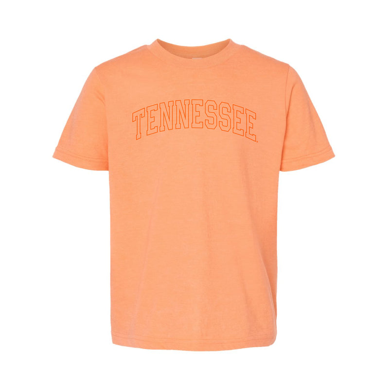 The Tennessee Arch Outline | Youth Heather Cantaloupe Tee