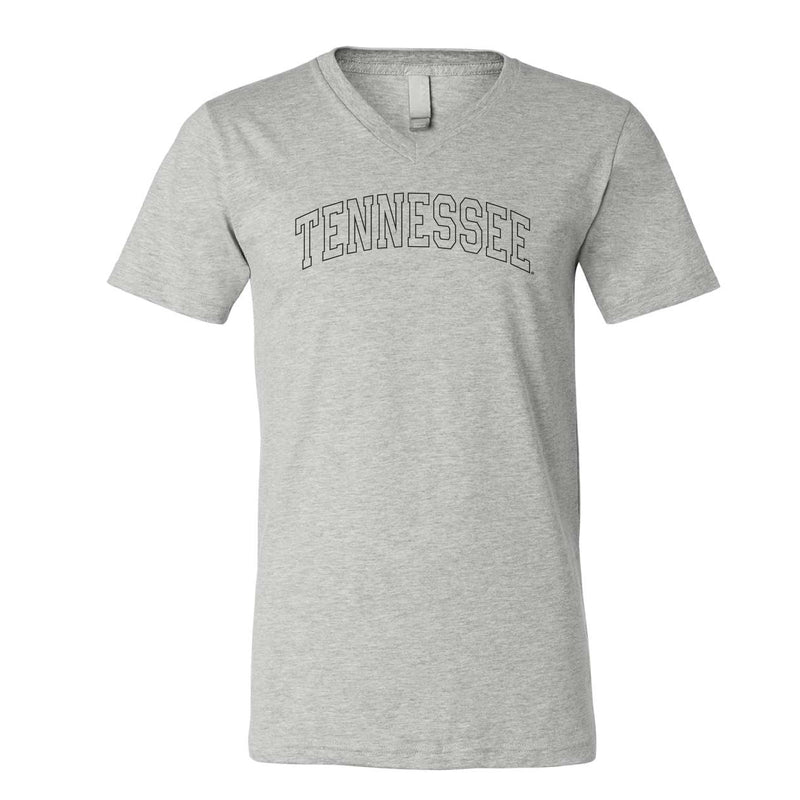 The Tennessee Arch Outline | Athletic Heather V-Neck Tee