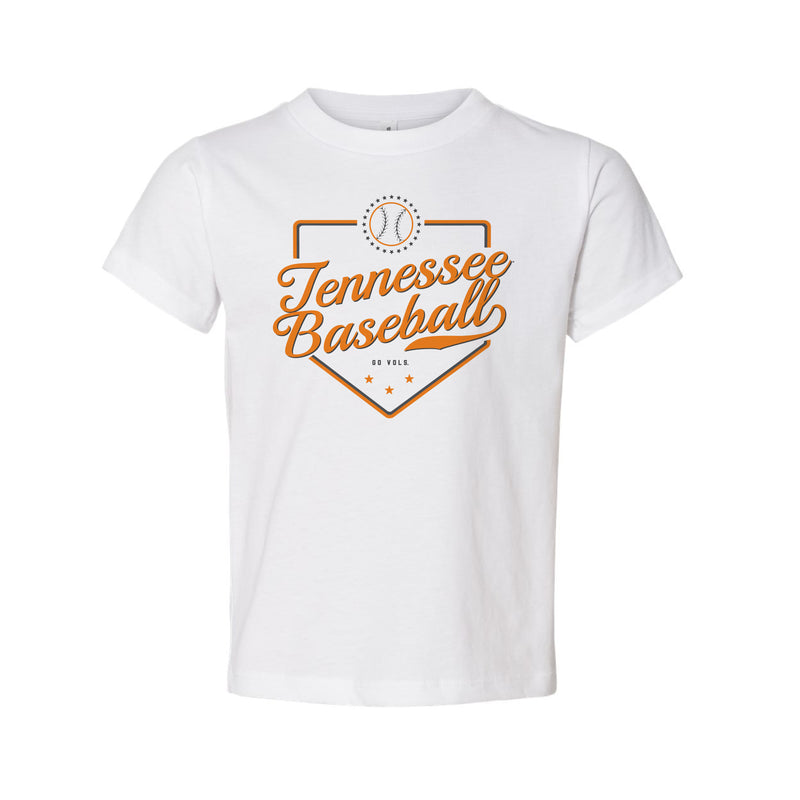 The Tennessee Baseball Plate | Toddler White Tee