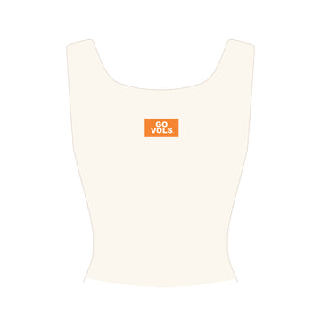 The Alli Ribbed Tank Go Vols Woven Label | Youth Bone