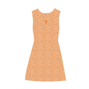 The Grace Tennessee Pattern Dress | Bright Orange