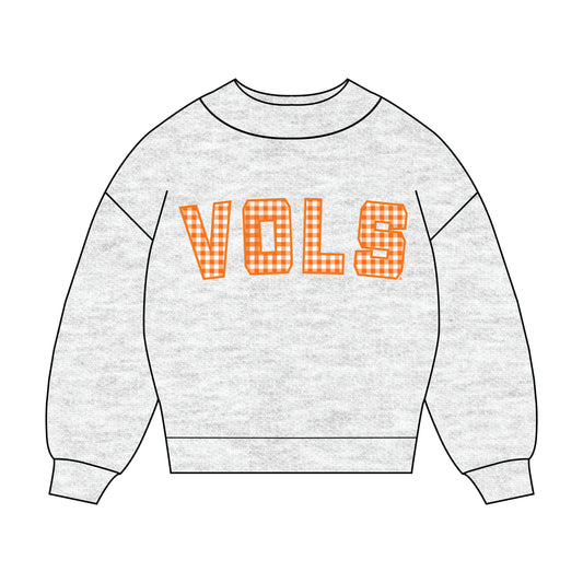 The Mallory Mockneck Tennessee Gingham | Youth Ash