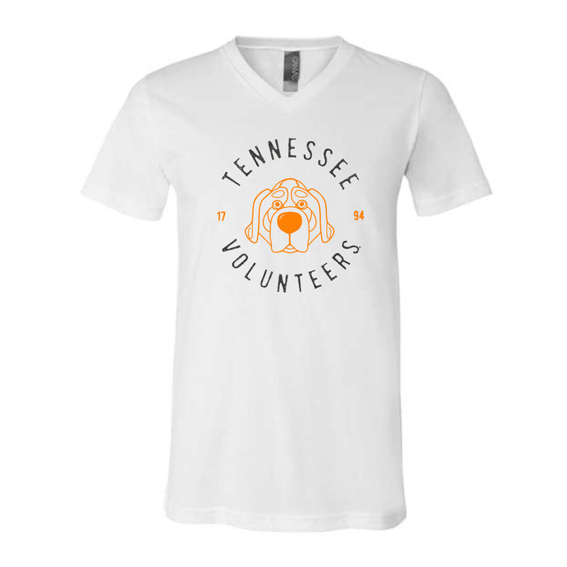 The Tennessee Volunteers 1794 Circle | White V-Neck Tee