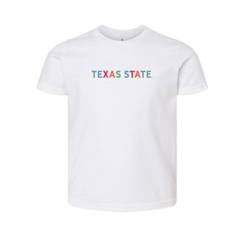 The Texas State Multi | Youth White Tee