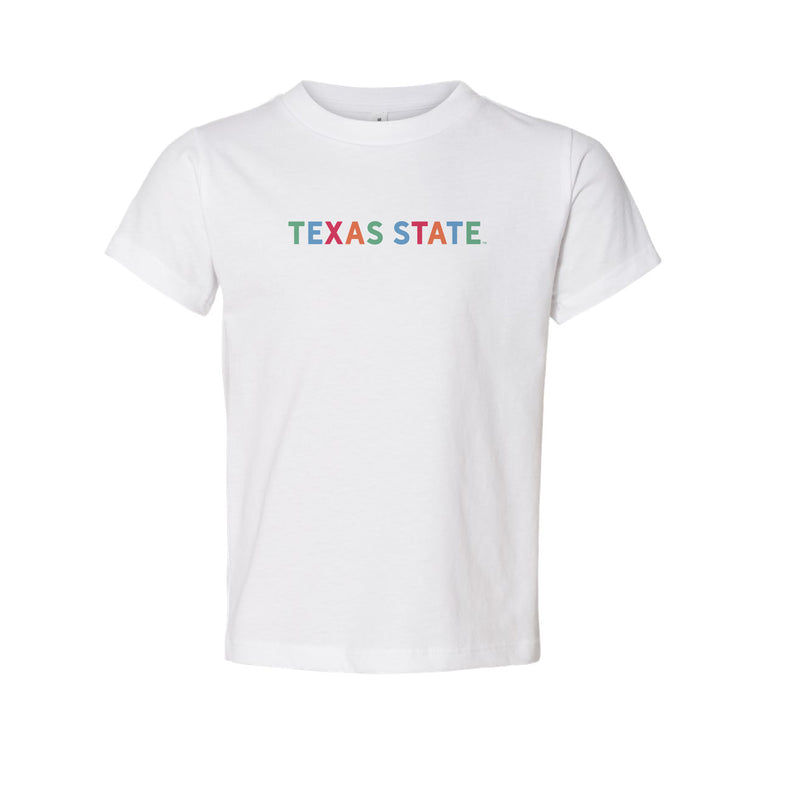 The Texas State Multi | Toddler White Tee