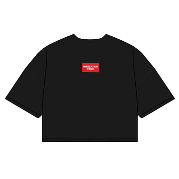 The Kristen Airy Tee Wreck 'Em Tech Woven Label | Black