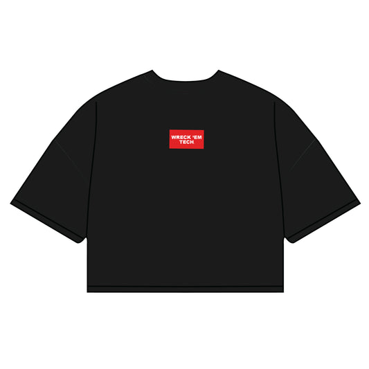 The Kristen Airy Tee Wreck 'Em Tech Woven Label | Black