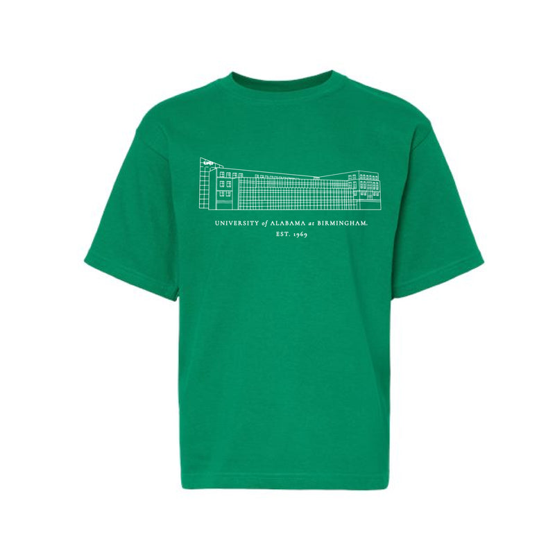 The Hill Student Center UAB | Youth Fine Kelly Green Tee