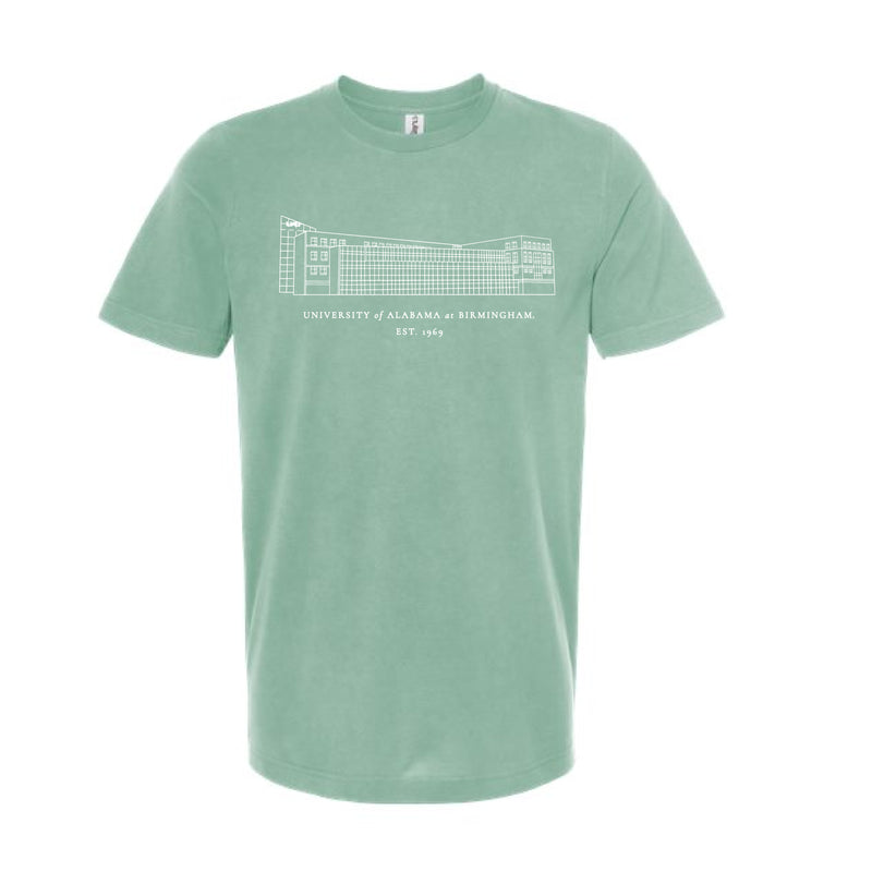 The Hill Student Center UAB | Light Sage Tee