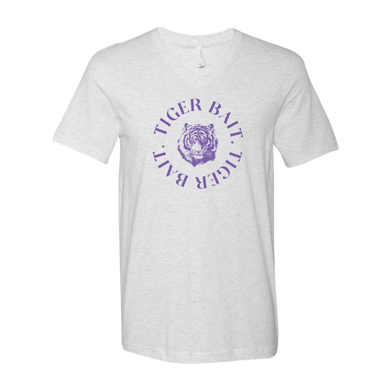 The Tiger Bait Tiger Bait Curve | Ash V-Neck Tee