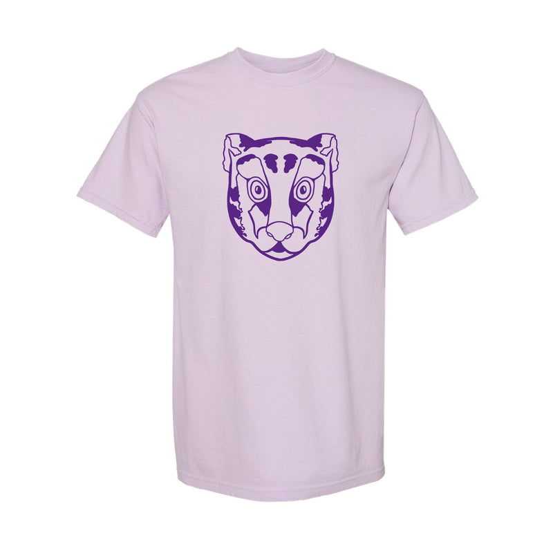 The Tiger Head Outline | Adult Orchid Tee