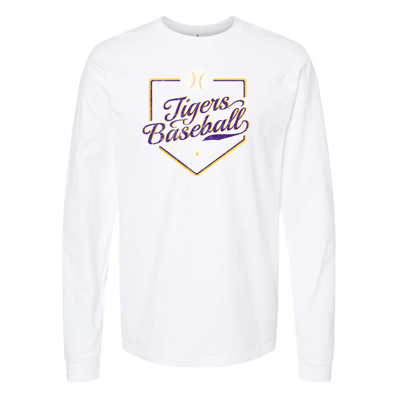 The LSU Baseball Plate | White Long Sleeve