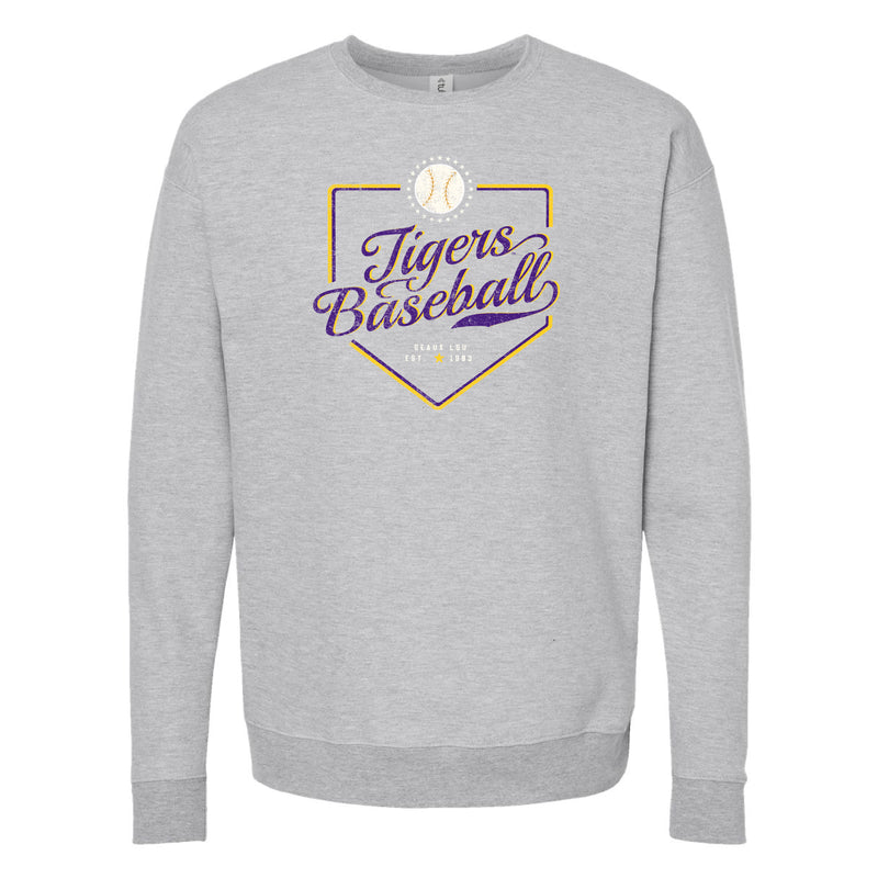 The LSU Baseball Plate | Heather Grey Sweatshirt