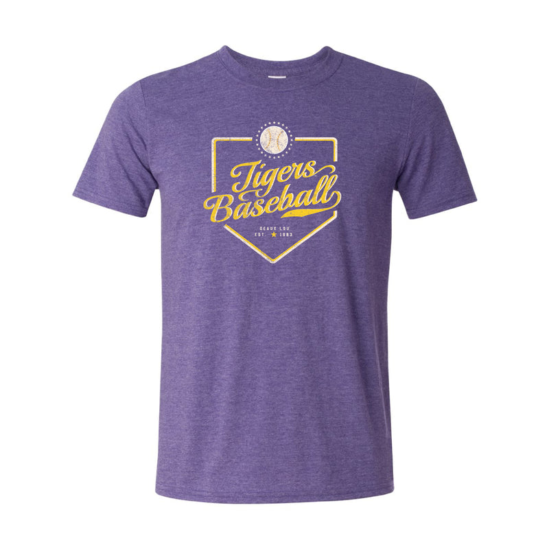 The LSU Baseball Plate | Heather Purple Tee