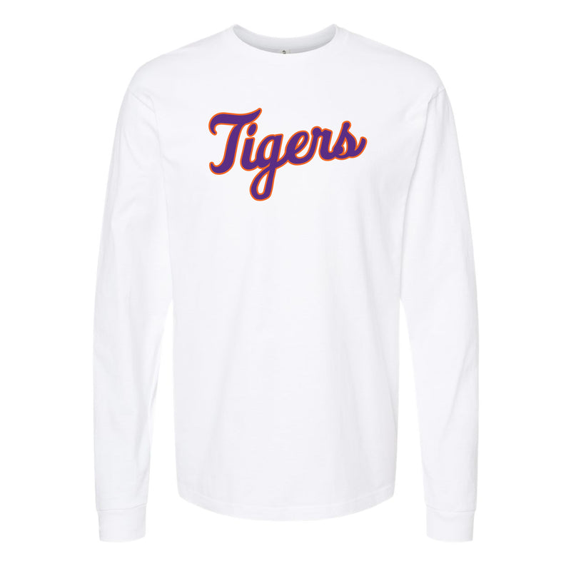 The Tigers Baseball Script | White Long Sleeve