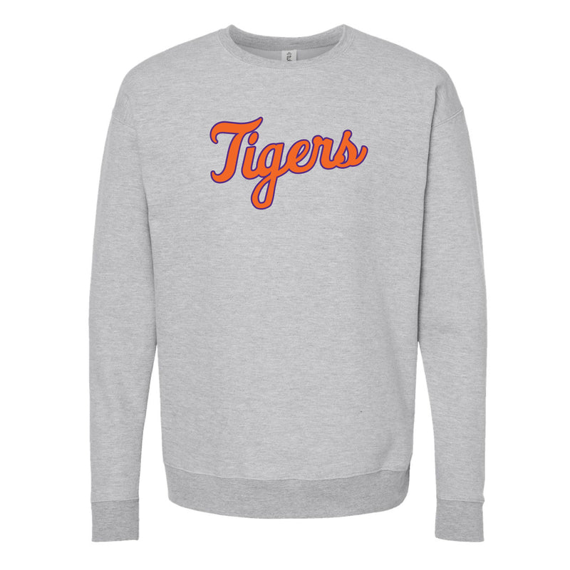 The Tigers Baseball Script | Heather Grey Sweatshirt