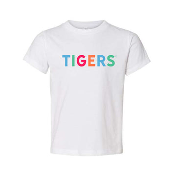 The Tigers Multi | Toddler White Tee