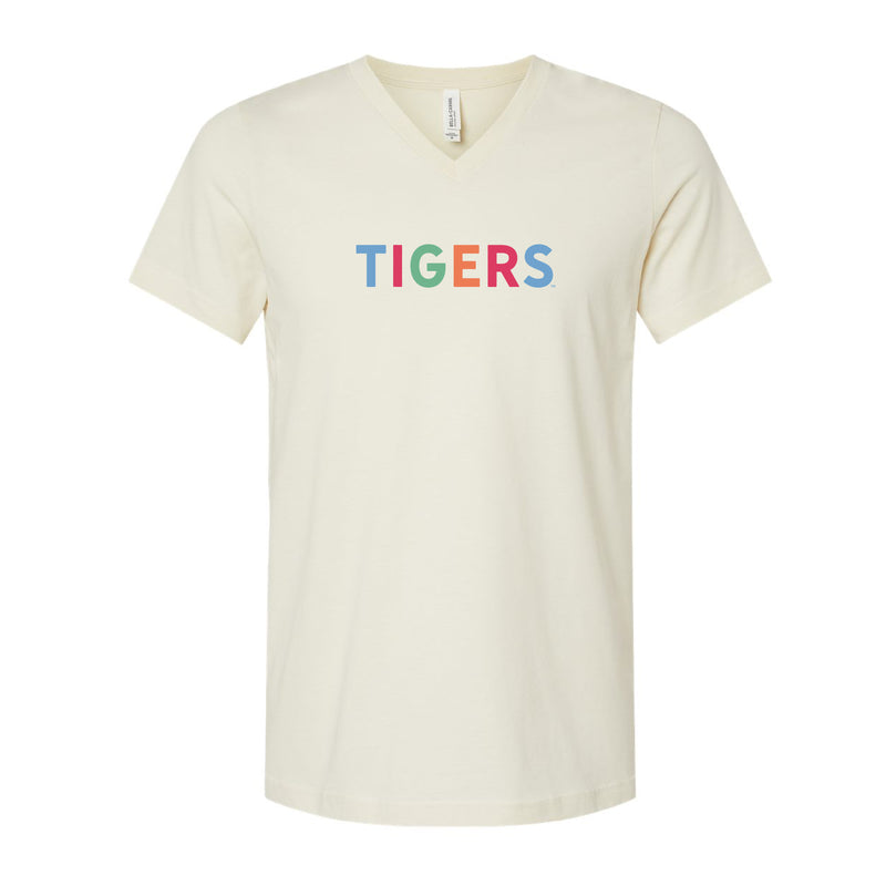 The Tigers Multi | Natural V-Neck Tee