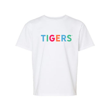 The Tigers Multi | Youth White Tee