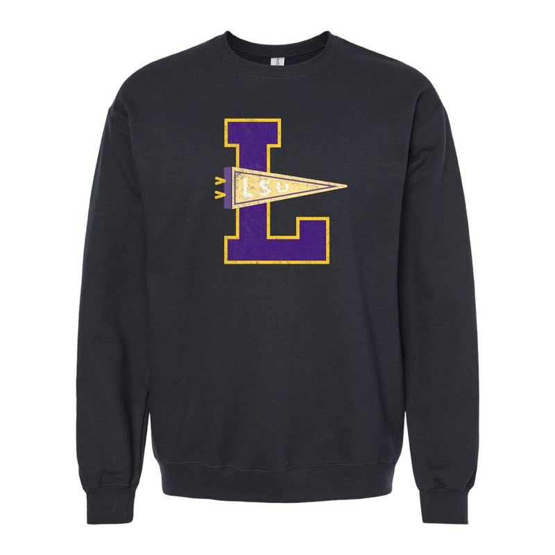 The LSU Pennant | Black Sweatshirt