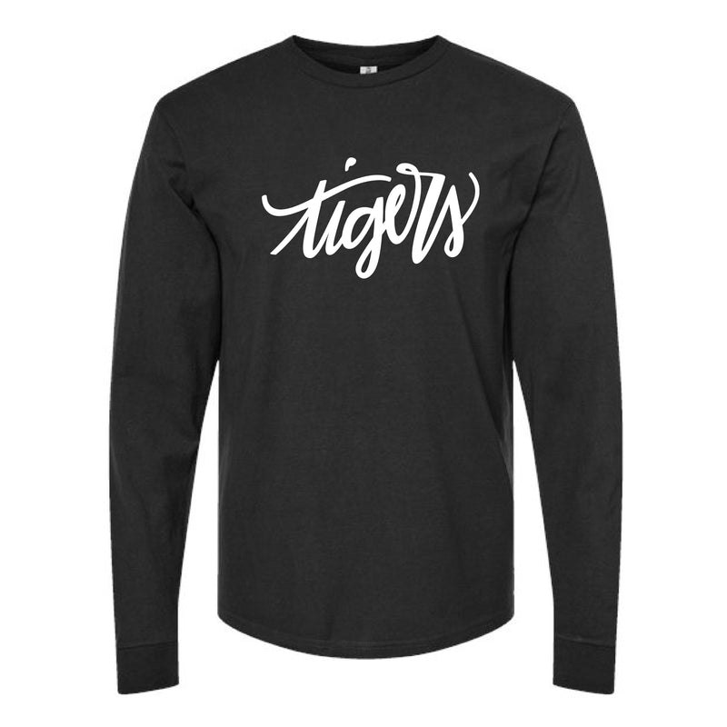 The Tigers Script Missouri | Black Long Sleeve