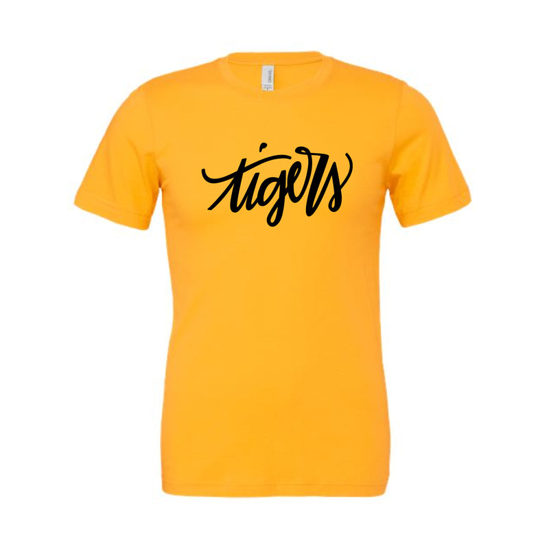 The Tigers Script Missouri | Gold Tee