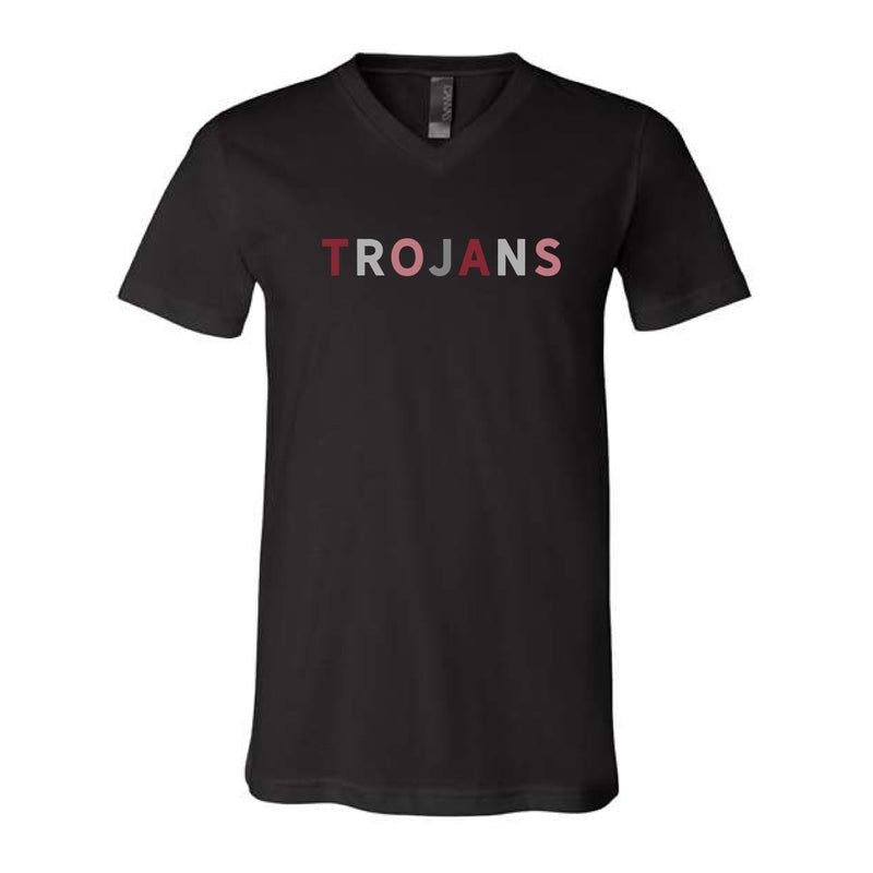 The Trojans Multi | Black Vneck Tee