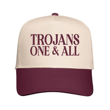 The Trojans One & All | Natural Maroon Hat