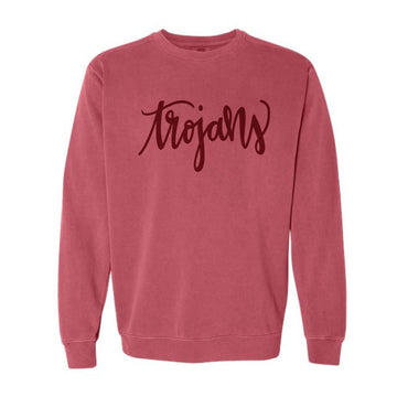 The Trojans Script | Crimson Sweatshirt
