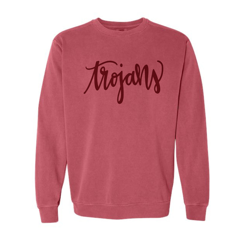 The Trojans Script | Crimson Sweatshirt