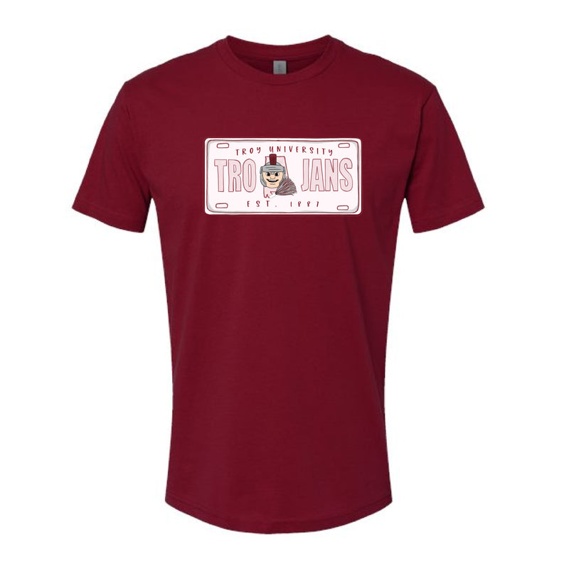 The Troy License Plate | Cardinal Tee