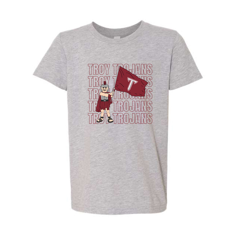 The Troy Trojans Repeat | Youth Athletic Heather Tee