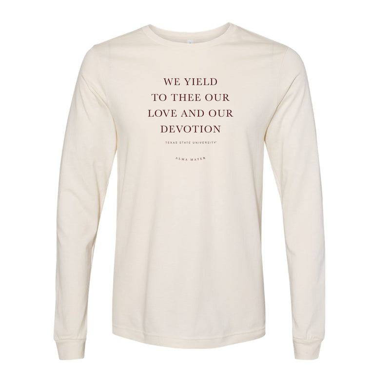 The TXST Alma Mater | Natural Long Sleeve