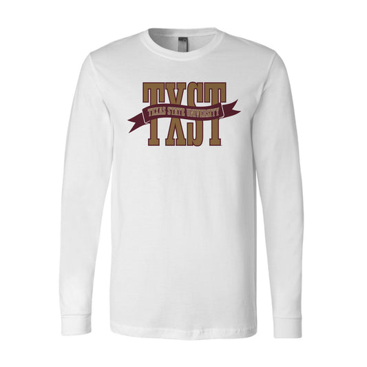 The TXST Banner | White Long Sleeve