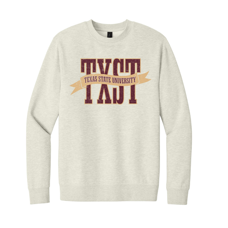 The TXST Banner | Oatmeal Heather Sweatshirt