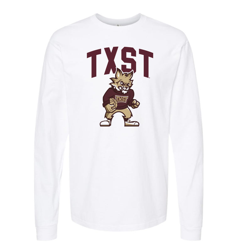 The TXST Basketball | White Long Sleeve