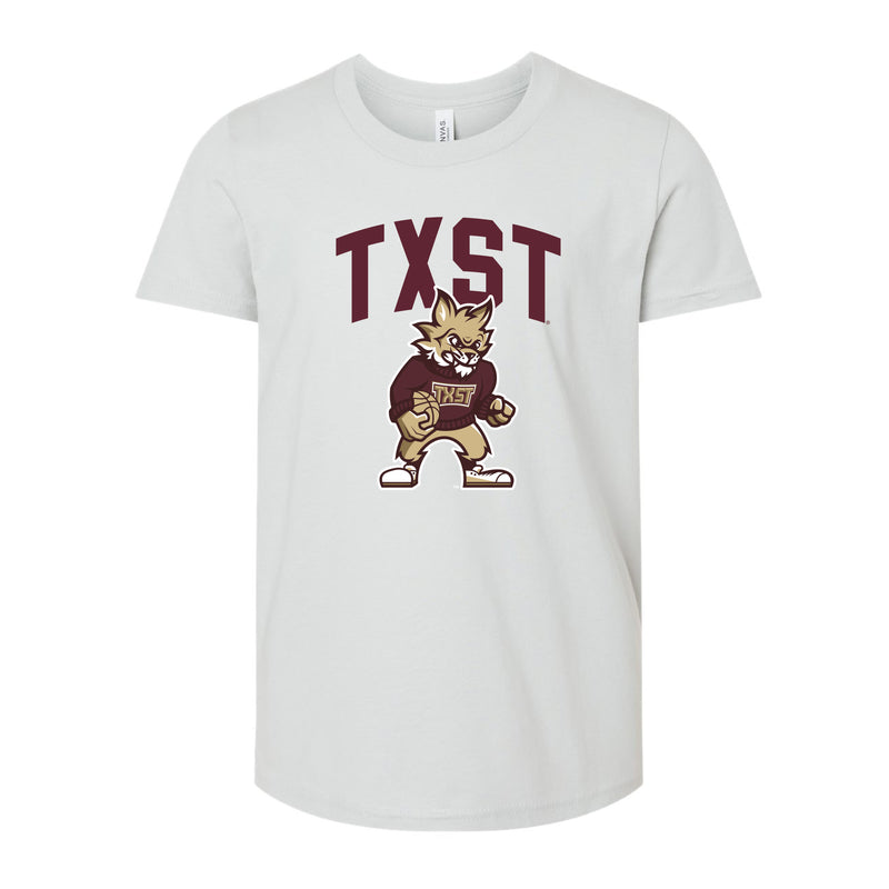 The TXST Basketball | Youth Silver Tee