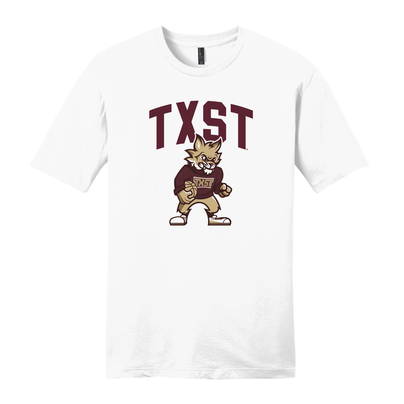 The TXST Basketball | White Tee