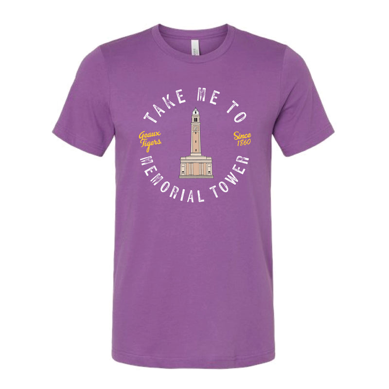 The Take Me to Memorial Tower | Royal Purple Tee