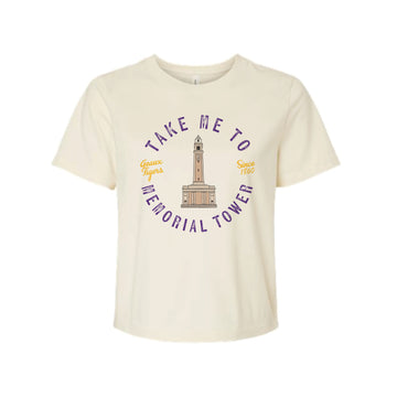 The Take Me to Memorial Tower | Natural Tee