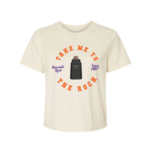 The Take Me to the Rock | Natural Crop Tee