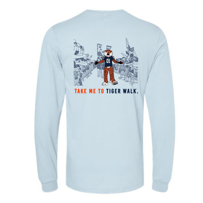 The Take Me to Tiger Walk | Baby Blue Long Sleeve Tee