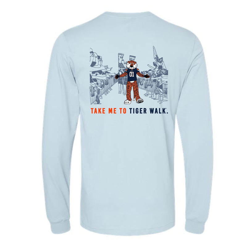 The Take Me to Tiger Walk | Baby Blue Long Sleeve Tee